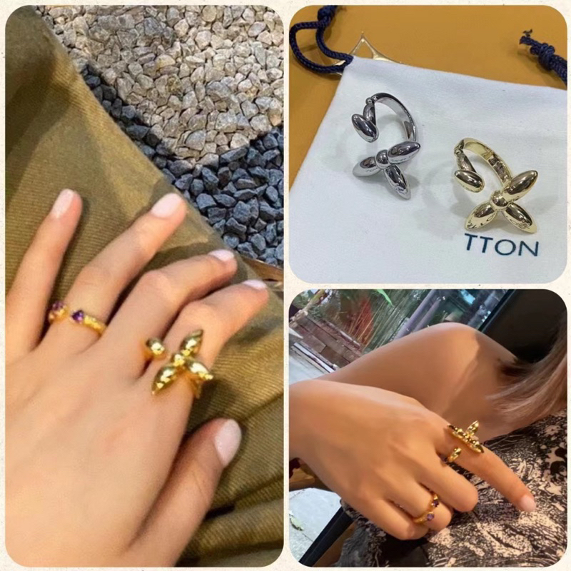nhẫn V 1:1-ảnh thật-không box hãng