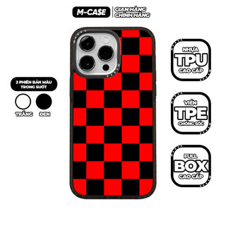 Ốp lưng iphone chống sốc MCASE Caro Đỏ 11 / 11 Pro Max / 12 / 12 Pro Max / 13 / 13 Pro Max / 14 / 14 Pro Max mcase