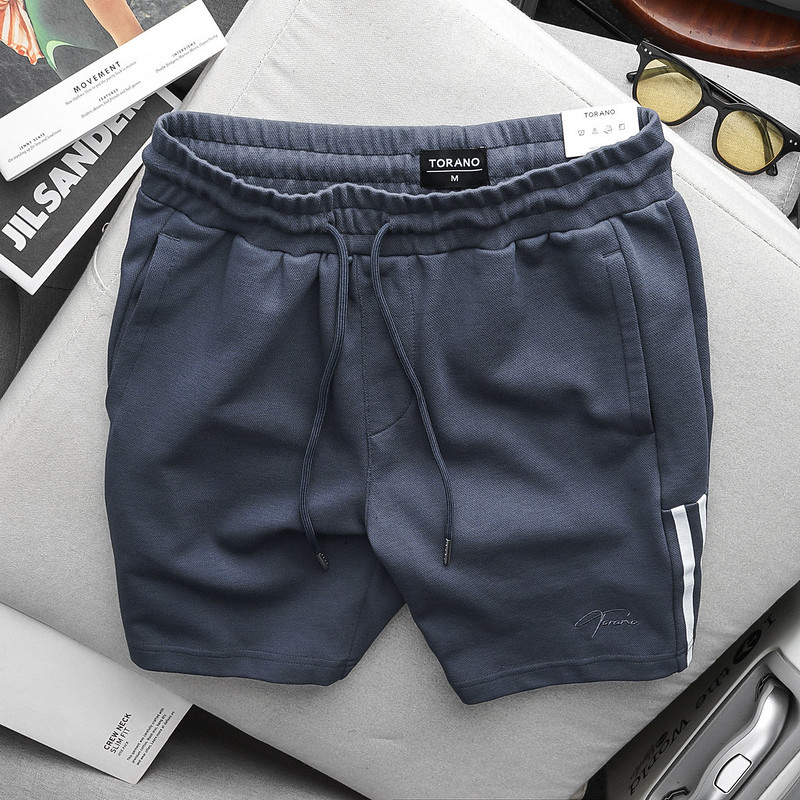 Quần short nam TORANO nỉ can phối Triple-line 4.co giãn