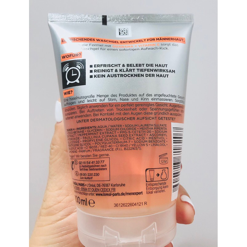 Sữa rửa mặt cho Nam_ Hydra Energy 🇩🇪🌿   a