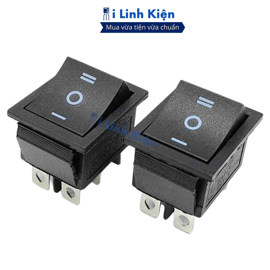 Công tắc bập bênh 6 chân XL601-106 250V 6A 3 chế độ màu đen chất lượng cao ilinhkien.