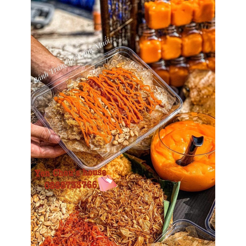 Bánh tráng bơ trứng muối