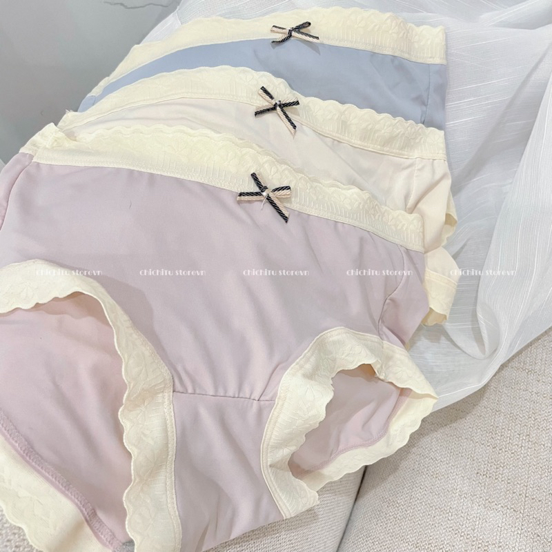 Quần Lót Chất Su Thun Lạnh Xinh Xắn- Siêu Mát, Mềm, Mịn- Nâng Mông- Thoáng Khí- Chichitu