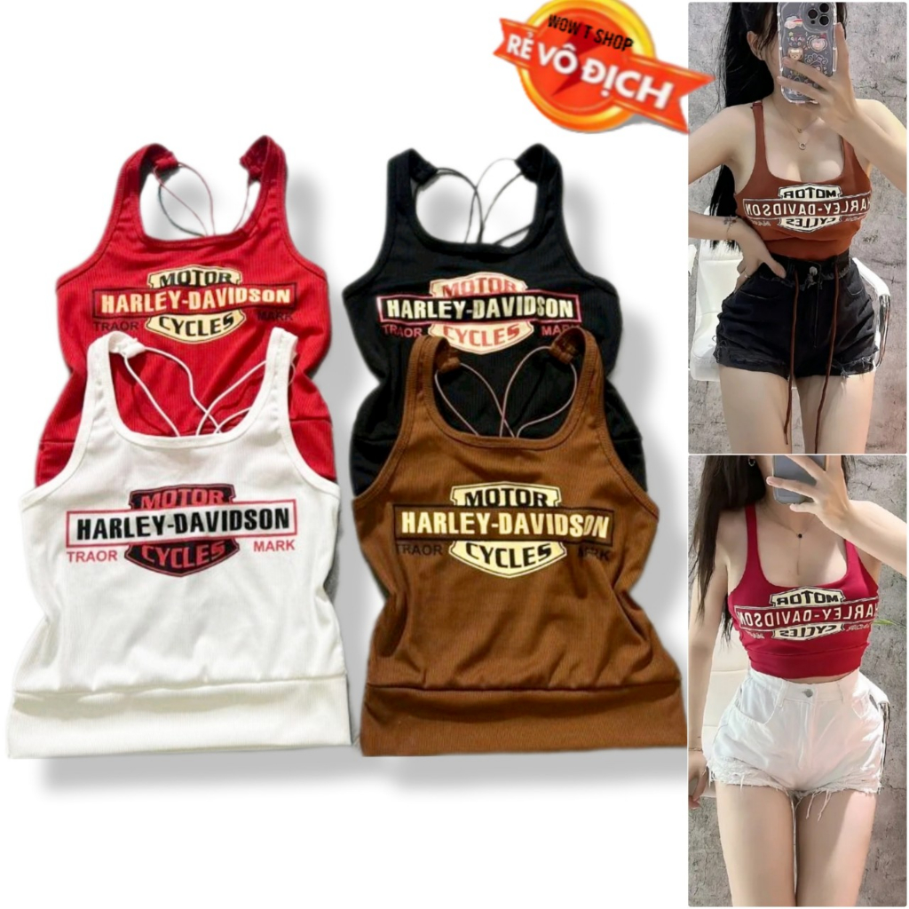 Áo croptop nữ kiểu phối viền dây ôm body chất vải thun gân len 4 chiều FreeSize feedback - Bảo An Shop
