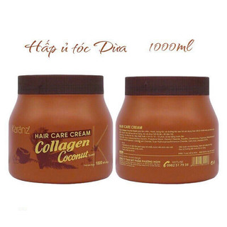 Kem ủ tóc KARANZ 1000ML Collagen giúp tái tạo làn tóc óng ả phục hồi tóc hư tổn