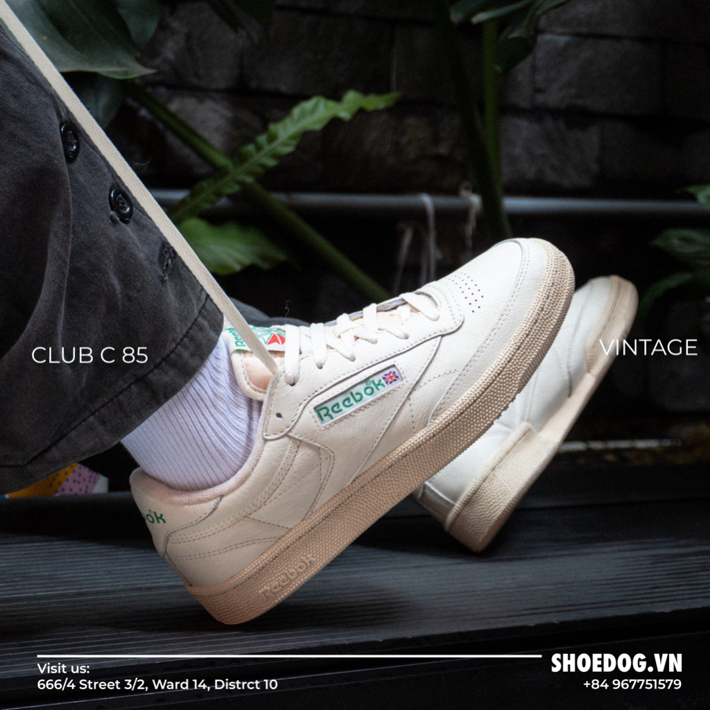 [Chính hãng]Giày Reebok Classic Club C 85 vintage phối màu xám nhạt