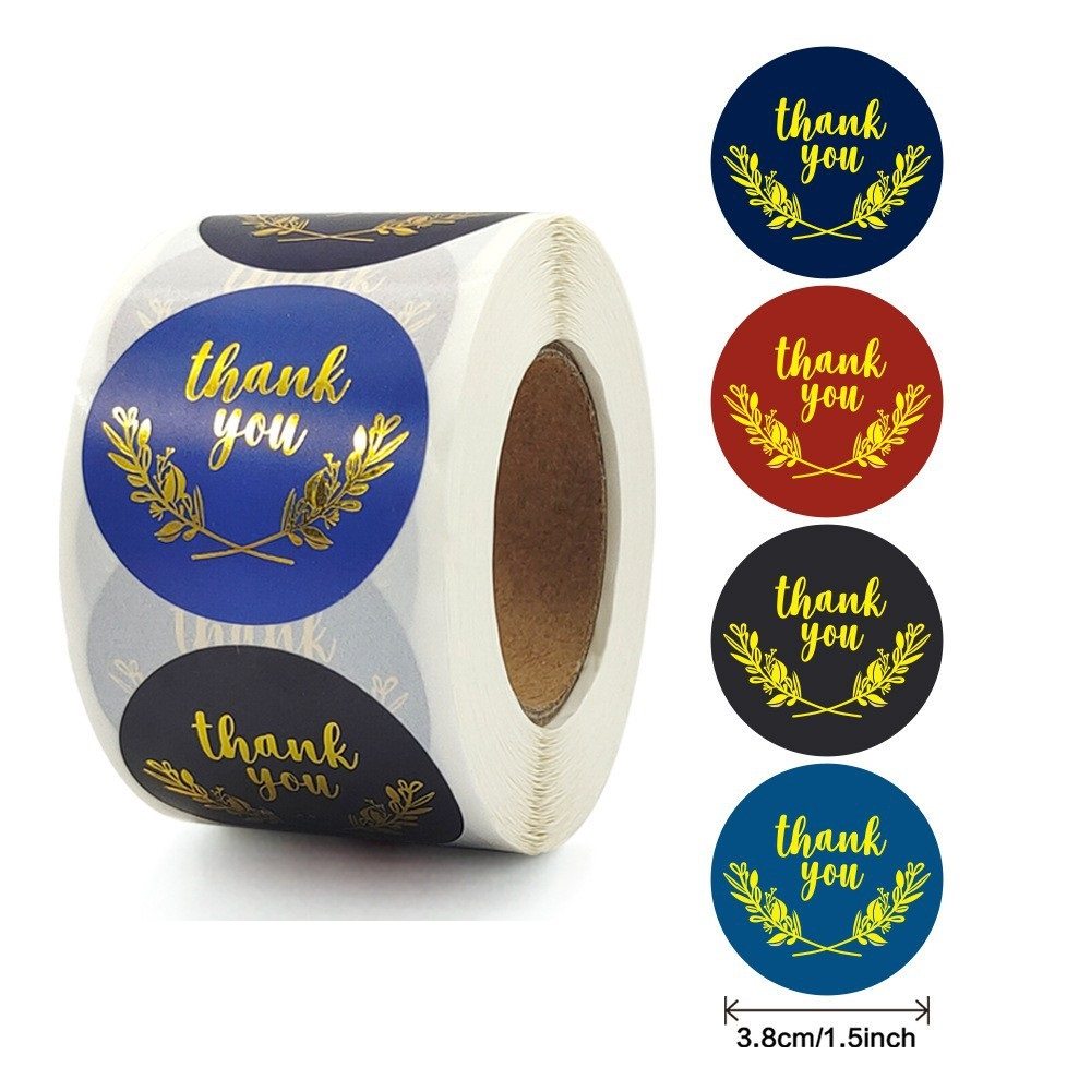 Cuộn 500 nhãn dán cảm ơn, tem thankyou, sticker thankyou