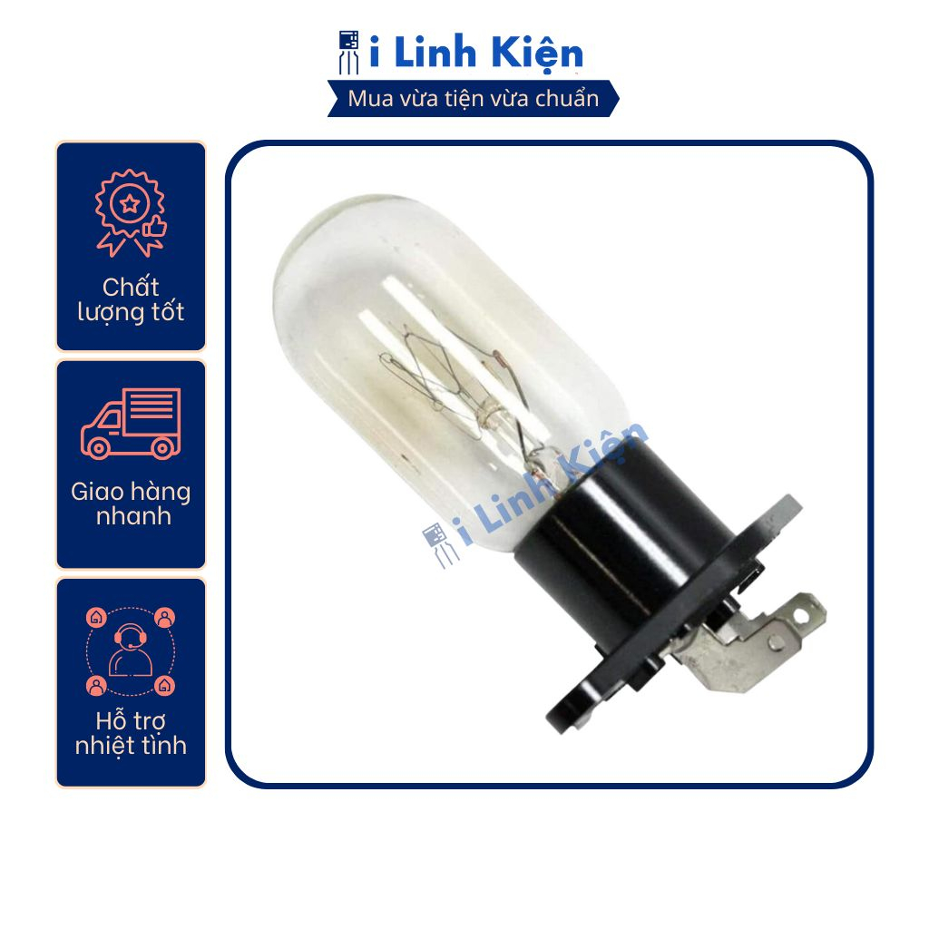 Bóng đèn lò vi sóng 25W 20W 250V có đui đảm bảo chất lượng.