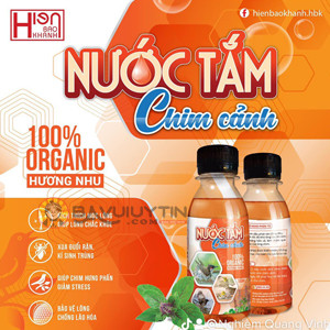 Nước tắm chim cảnh hbk, nước tắm cao cấp hiển bảo khánh thảo dược mới 2023