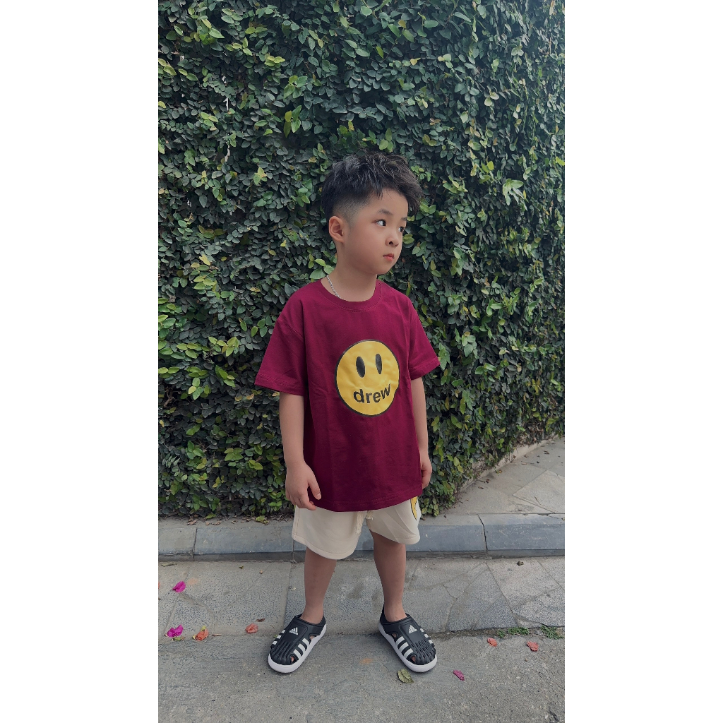 Áo Phông Mặt Cười Đủ Màu cho bé chất liệu cotton cao cấp thoáng mát 2BKidFashion