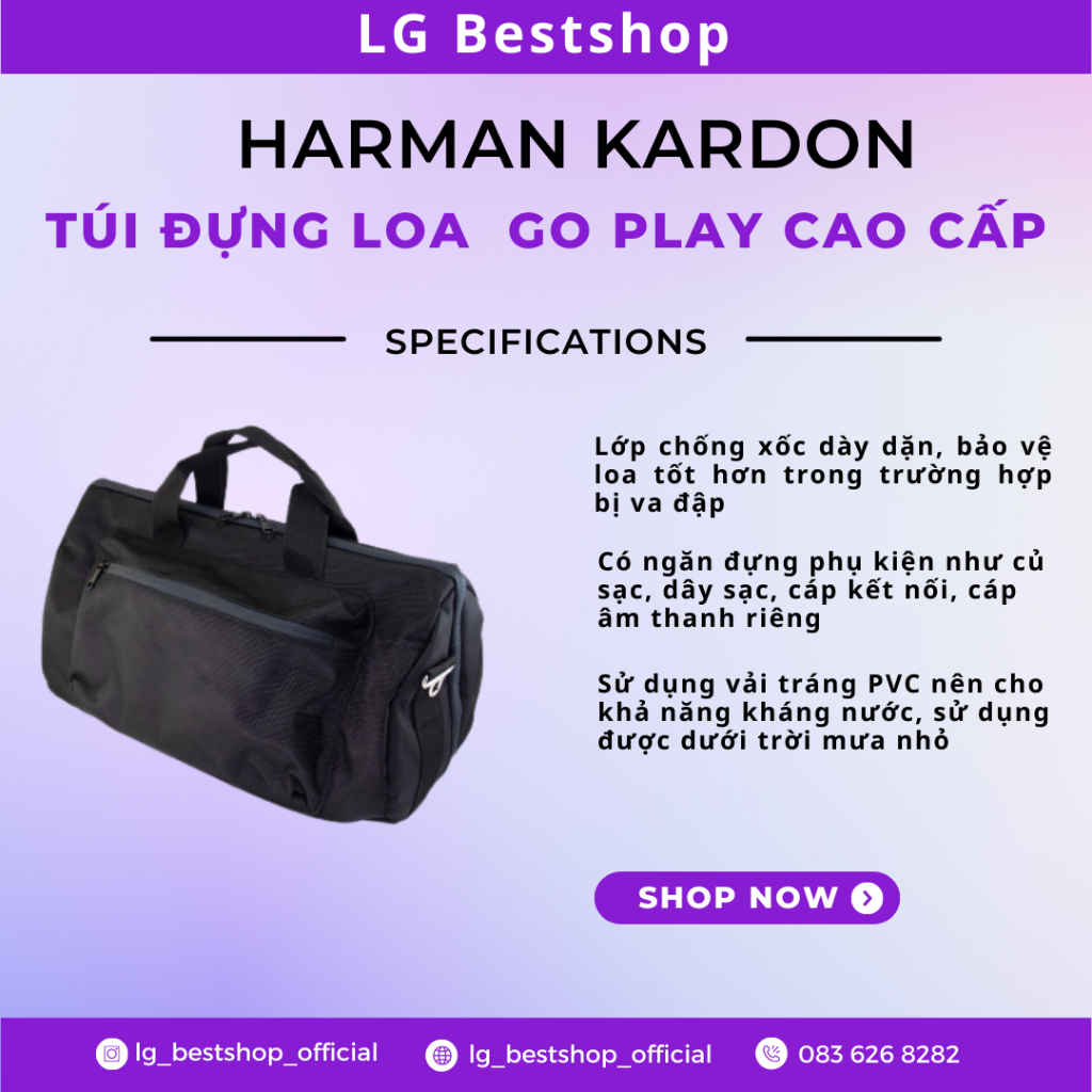 Túi đựng loa Harman Kardon Go Play cao cấp VN sản xuất