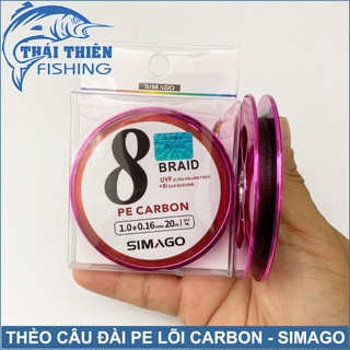 Dây thẻo pe lõi carbon simago cuộn 20m