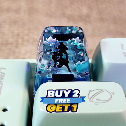 Mimikyu keycap , pokemon keycap , keycap artisan , nút bàn phím cơ SA, anime keycap