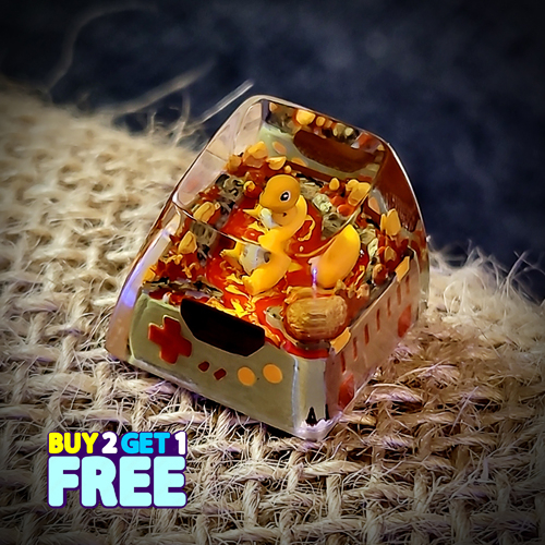 Charmander keycap , pokemon keycap , resin keycap , nút bàn phím cơ