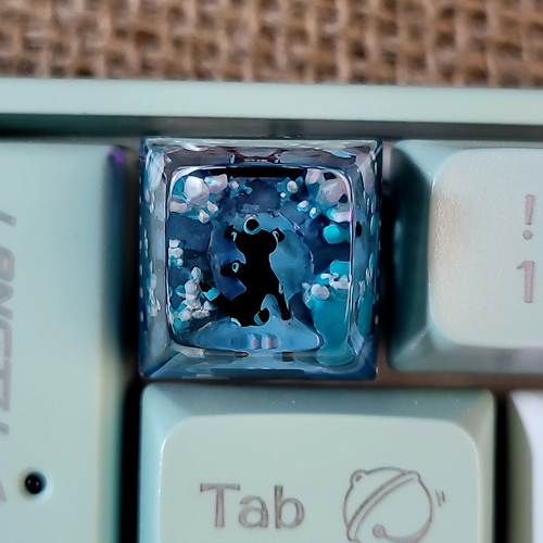 Mimikyu keycap , pokemon keycap , keycap artisan , nút bàn phím cơ SA, anime keycap