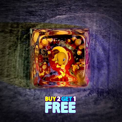 Charmander keycap , pokemon keycap , resin keycap , nút bàn phím cơ