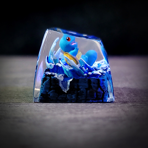 Squirtle keycap , pokemon keycap , nút bàn phím cơ pokemon , keycap resin