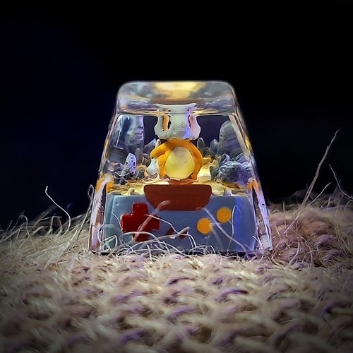 Cubone keycap , pokemon keycap , nút bàn phím cơ pokemon cubone , artisan keycap , anime keycap