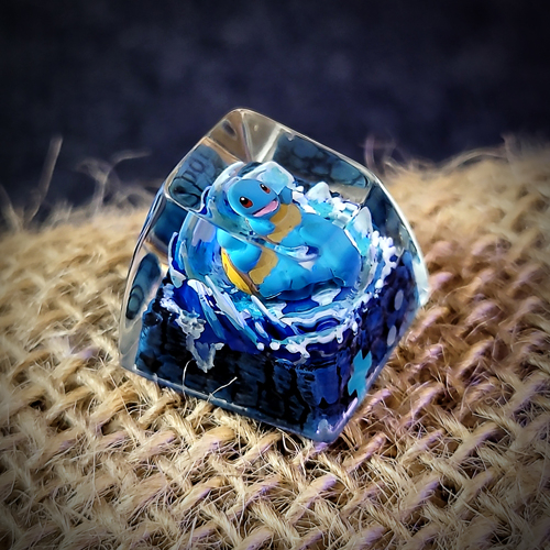 Squirtle keycap , pokemon keycap , nút bàn phím cơ pokemon , keycap resin