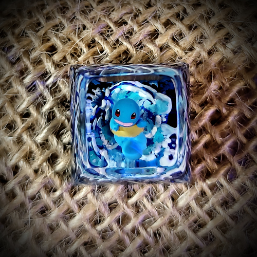 Squirtle keycap , pokemon keycap , nút bàn phím cơ pokemon , keycap resin