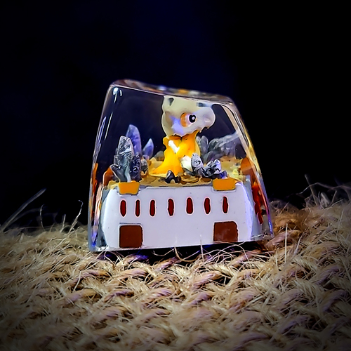 Cubone keycap , pokemon keycap , nút bàn phím cơ pokemon cubone , artisan keycap , anime keycap
