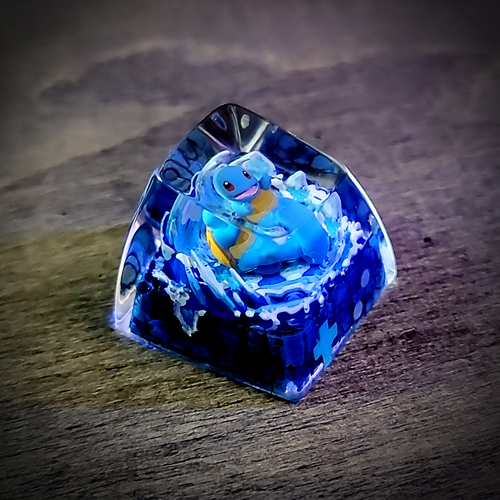 Squirtle keycap , pokemon keycap , nút bàn phím cơ pokemon , keycap resin