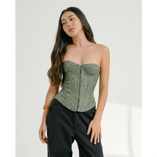 Áo Corset nữ Gấm Corset - oula studios
