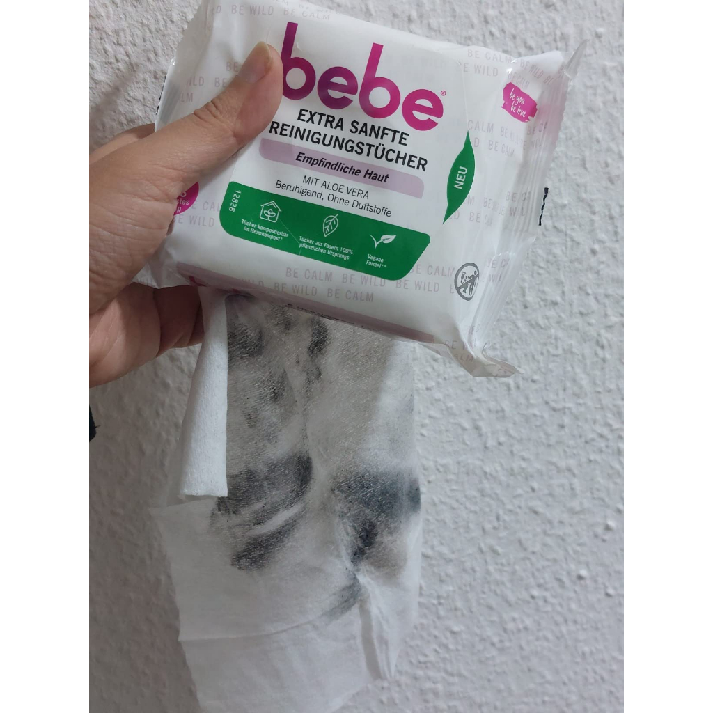 Khăn giấy tẩy trang Bebe - hàng Đức