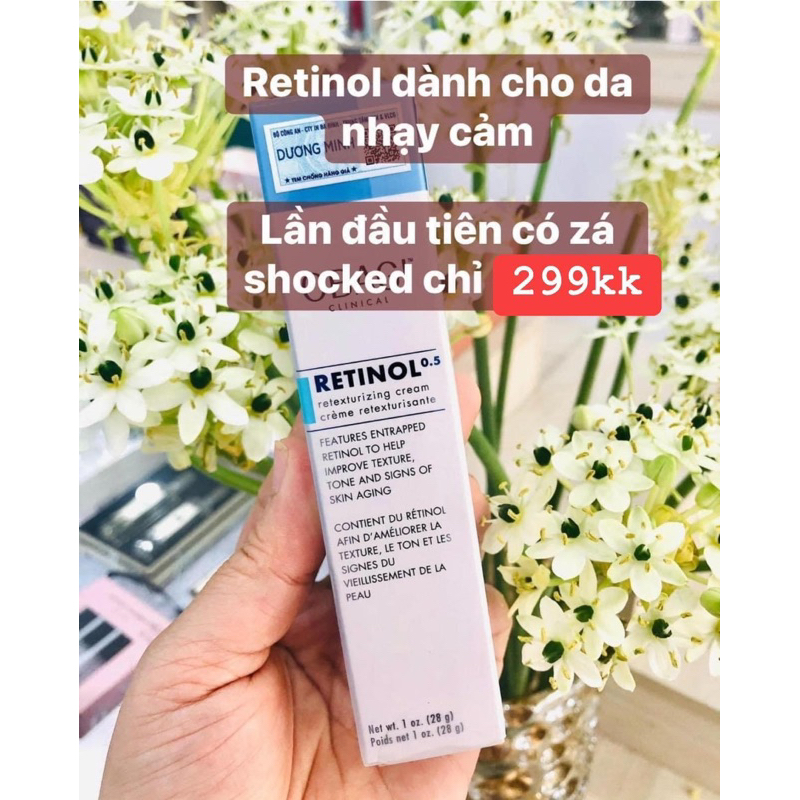 Kem dưỡng chống lão hoá Clinical 0,5 cho da nhạy cảm và cho người mới bắt đầu