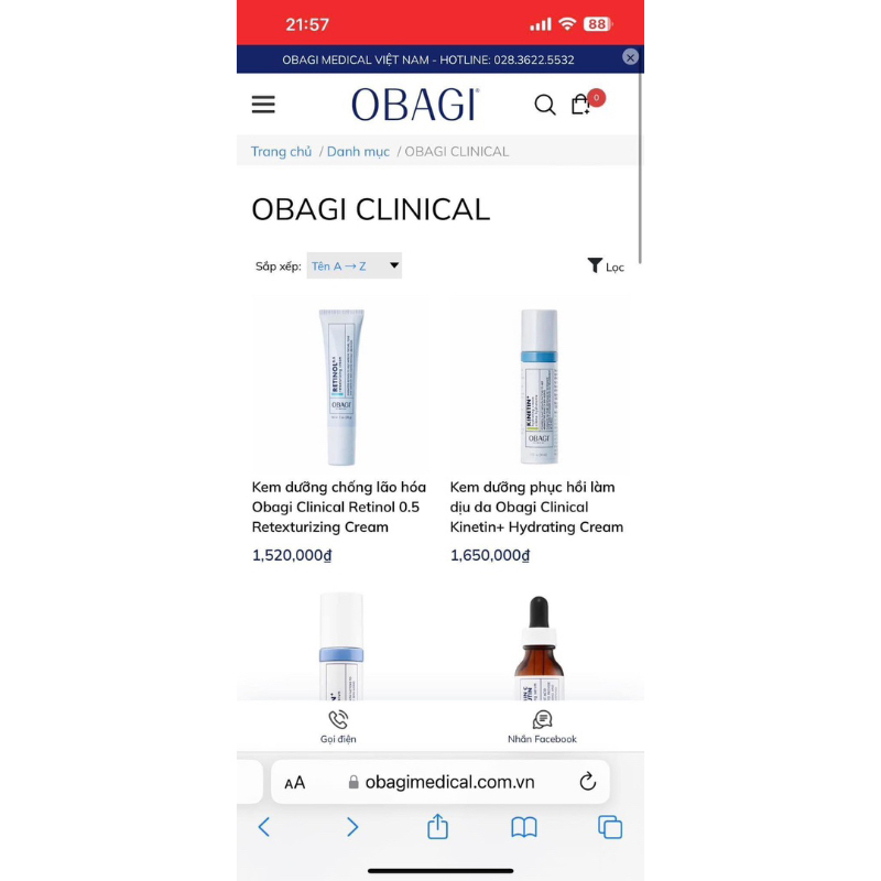 Kem dưỡng chống lão hoá Clinical 0,5 cho da nhạy cảm và cho người mới bắt đầu