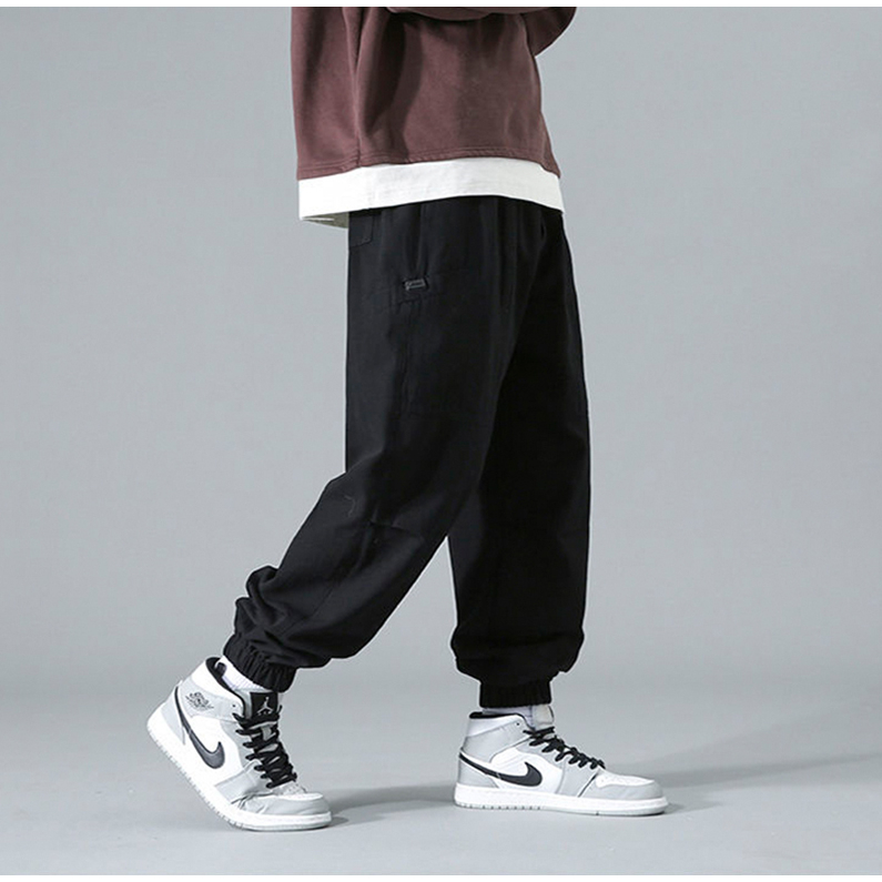 QUẦN JOGGER THỂ THAO NAM THỜI TRANG MÙA HÈ. QUẦN ỐNG RỘNG HÀN QUỐC MÁT MẺ VÀ THOÁNG KHÍ. QUẦN CARGO LƯNG THUN UNISEX
