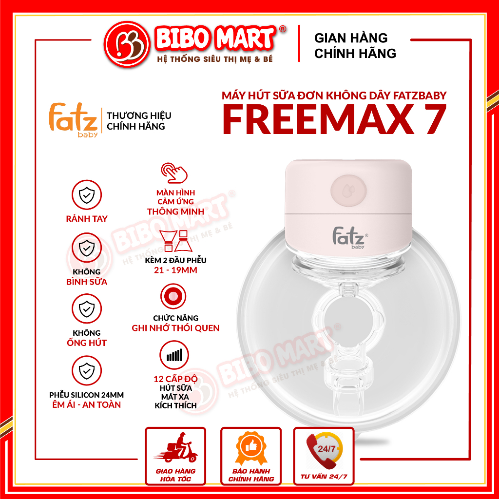 MÁY HÚT SỮA ĐƠN KHÔNG DÂY FREEMAX 7 / 8 / 9 - BẢO HÀNH 12 THÁNG CHÍNH HÃNG