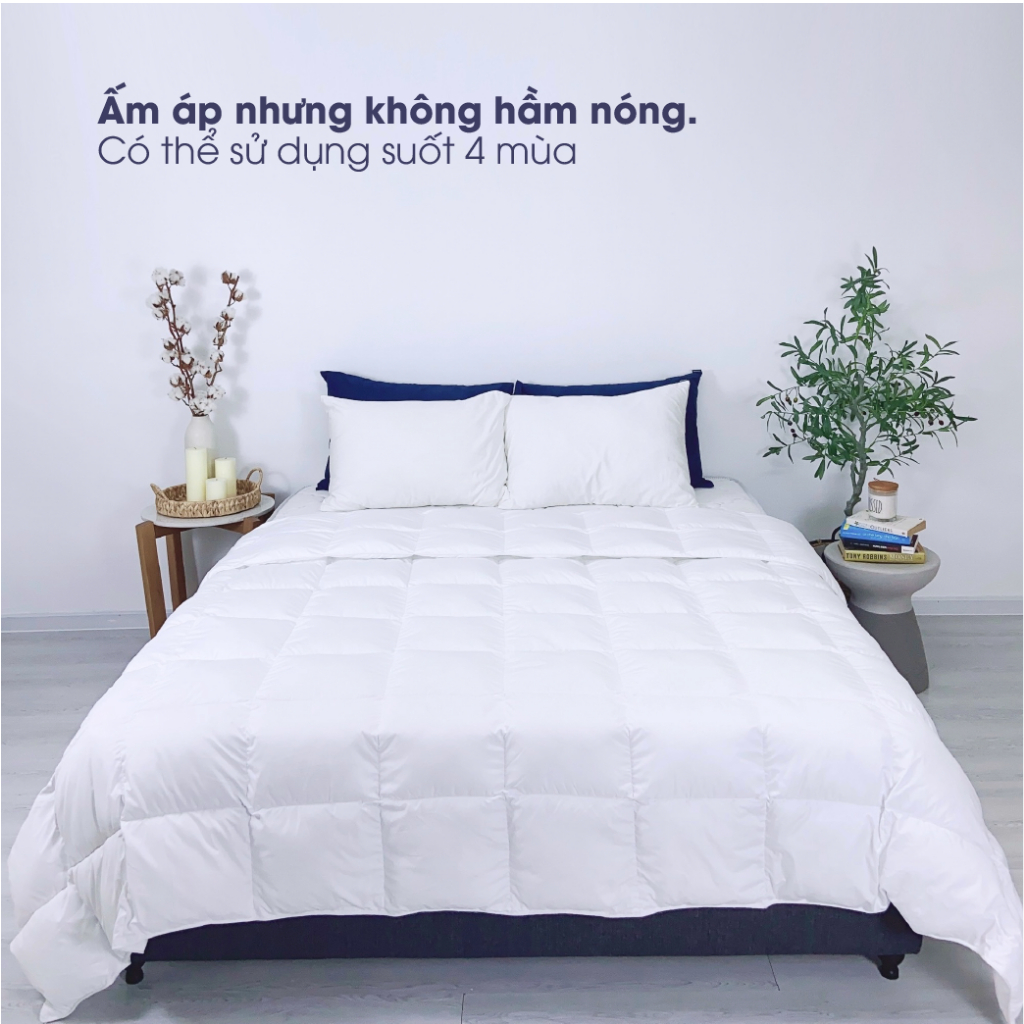 Ruột chăn lông vũ nhân tạo Microfiber Changmi Bedding cực êm, giữ nhiệt tốt. Tiêu chuẩn khách sạn 5 sao