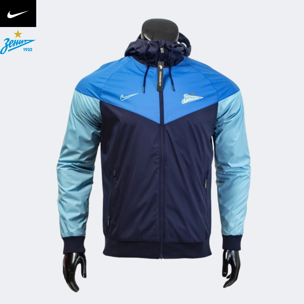 NIKE CHÍNH HÃNG - Áo khoác thể thao nam Nike Men's Windrunner Zenit St. Petersborg Jacket - Navy x Blue x Field Blue