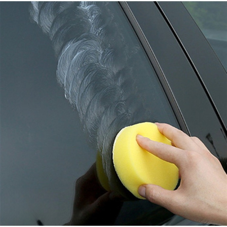 Mút xốp bọt biển đánh bóng sơn ô tô xe máy chuyên dụng hình tròn kích thước 10cm x 3cm - MX01