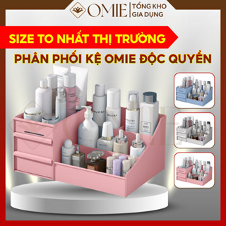 Kệ đựng mỹ phẩm OMIE SIZE TO kệ đựng mĩ phẩm để bàn 3 tầng 3 ngăn khay để đồ trang điểm OMIE