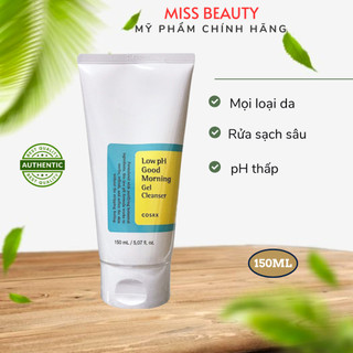 Sữa rửa mặt Cosrx Low Ph Good Morning Gel Cleanser 150ml dịu nhẹ