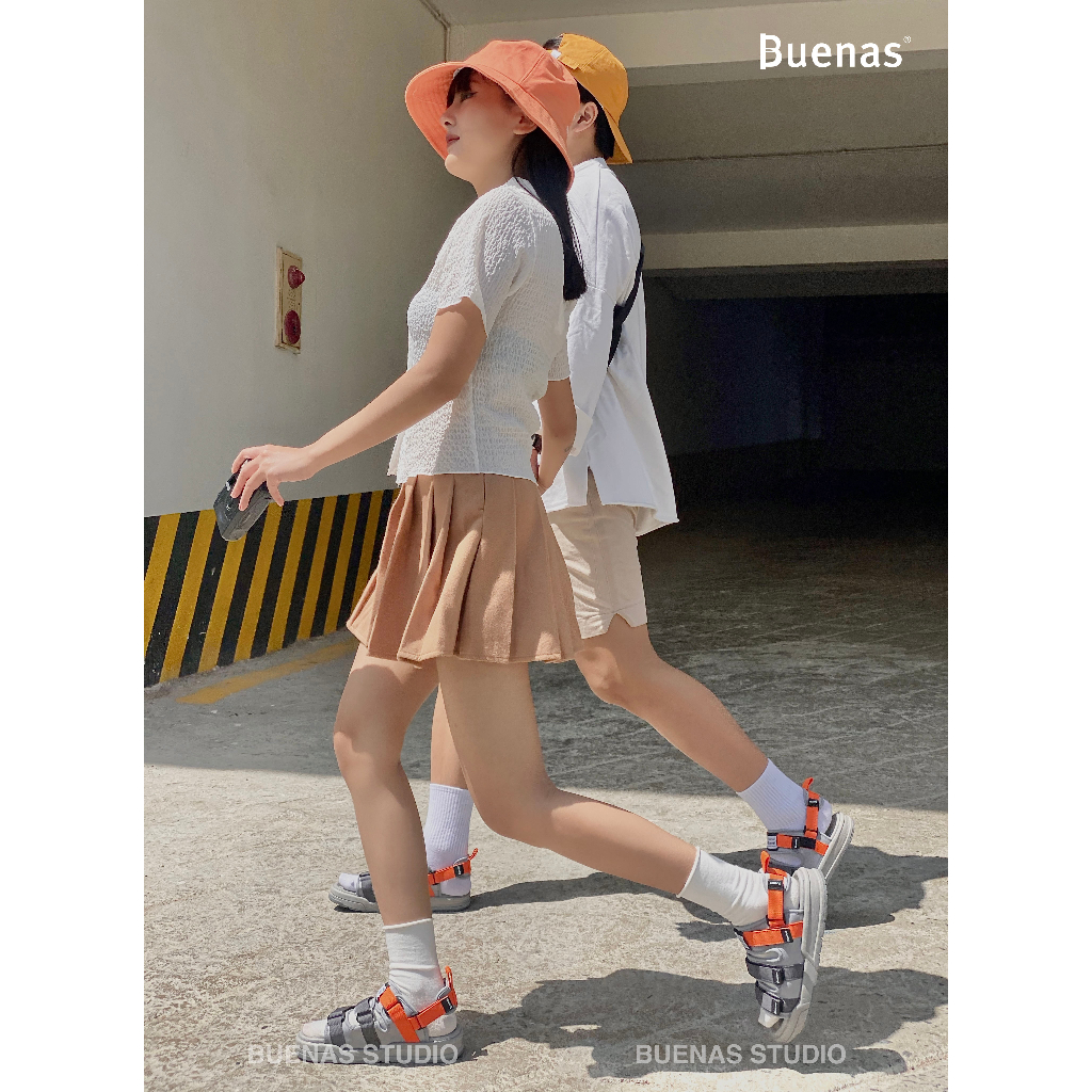 Sandal nam nữ Buenas Sport 6879 unisex, dép quai hậu học sinh thời trang, trẻ trung