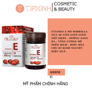 Vitamin E đỏ 400mg Mirrolla Nga
