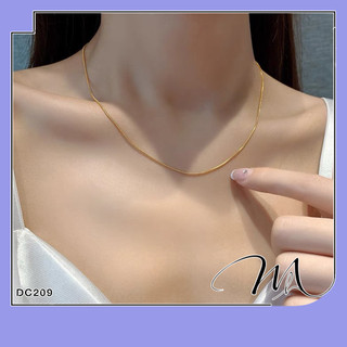 Dây chuyền Titan không gỉ dây mì mảnh trơn không mặt - Măng’s House DC209