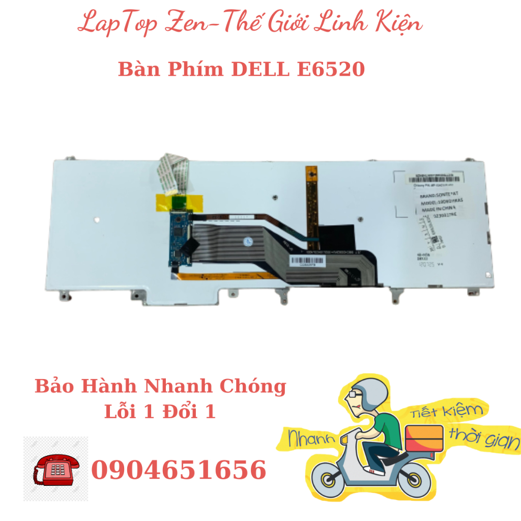 Bàn Phím Laptop Dell Precision M2800 M4600 M6600 M4700 M4800 M6700 M6800, Latitude E6520 E6530 E6540 E5520 E5530