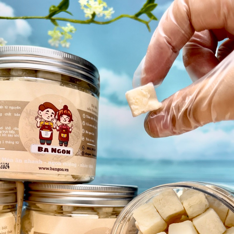 Sữa chua sấy thăng hoa ít đường vị nhà làm - sữa chua viên khô dễ bảo quản