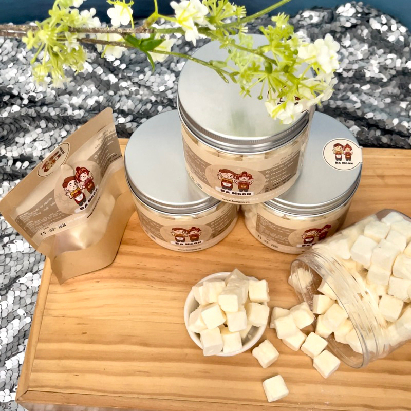 Sữa chua sấy thăng hoa ít đường vị nhà làm - sữa chua viên khô dễ bảo quản