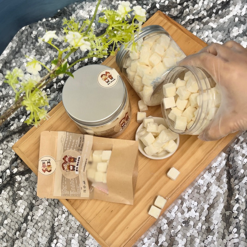 Sữa chua sấy thăng hoa ít đường vị nhà làm - sữa chua viên khô dễ bảo quản