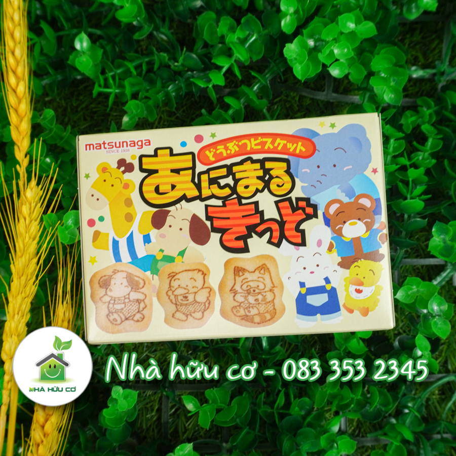 Bánh ăn dặm cho bé hình thú Matsunaga 35g - Date: 10/2024 - Nhà hữu cơ