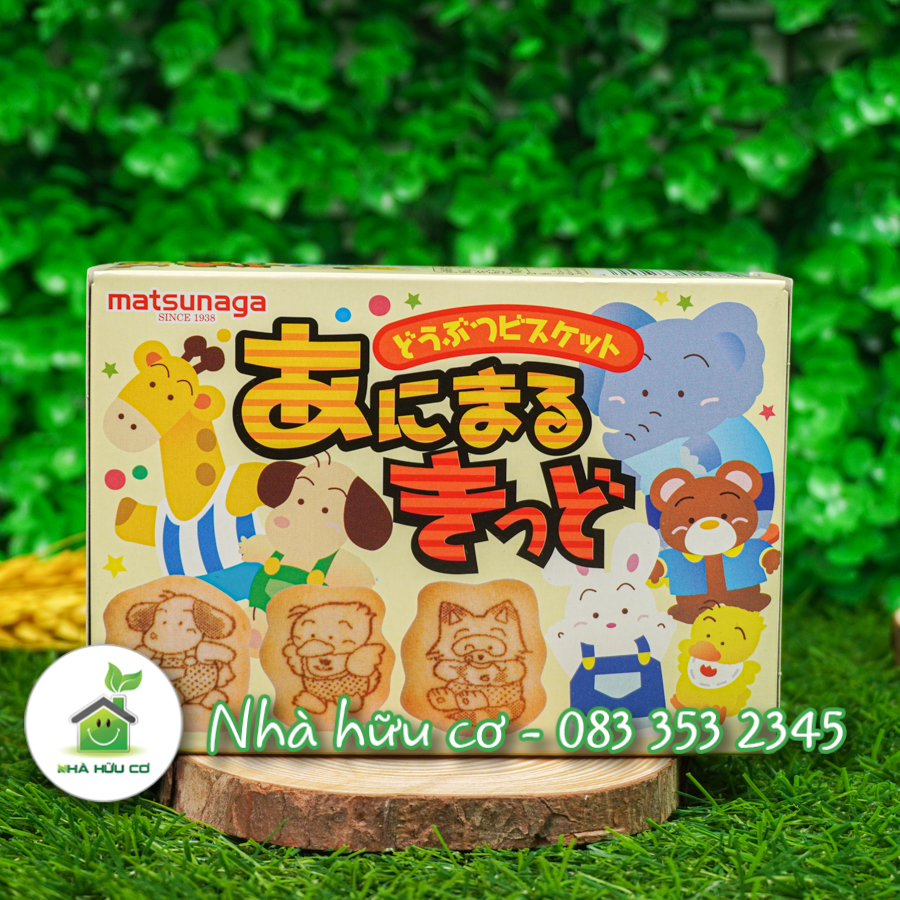 Bánh ăn dặm cho bé hình thú Matsunaga 35g - Date: 10/2024 - Nhà hữu cơ