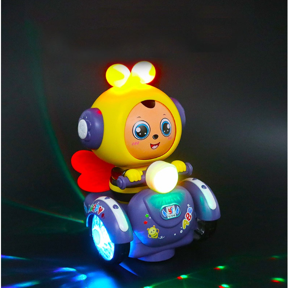 Đồ Chơi Chú Ong Lái Xe Có Led 4 Mặt Cảm Xúc Dễ Thương Vui Nhộn