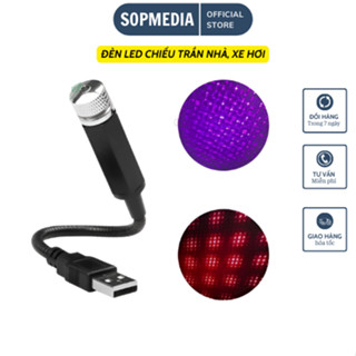  Đèn LED chiếu trần xe hơi usb SOP MEDIA chiếu trần nhà tạo nhiều hiệu ứng ánh sáng độc đáo tạo hình bầu trời đầy sao 