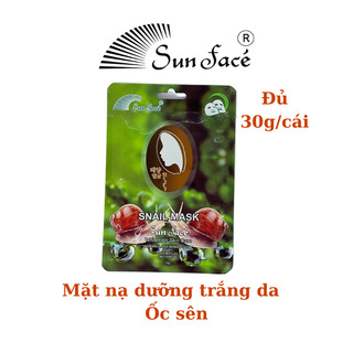 Mặt Nạ Sunface Dưỡng Ẩm Da Mặt Tinh Chất Ốc Sên Dưỡng Trắng Da Ngừa Mụn 30g