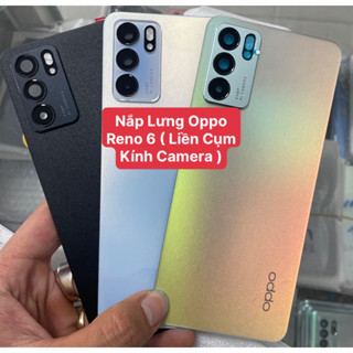 Nắp Lưng Oppo Reno 6 5G Zin Liền Cụm Kính Camera ( Có Sẵn Keo Viền )